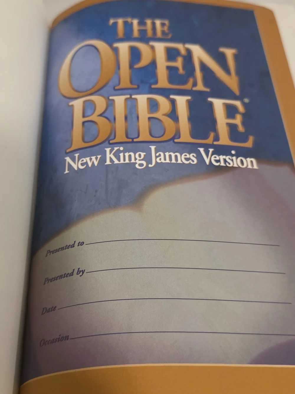 Holy Bible Open NKJV Red Letter Nelson 1982 Bonded Leather Christian